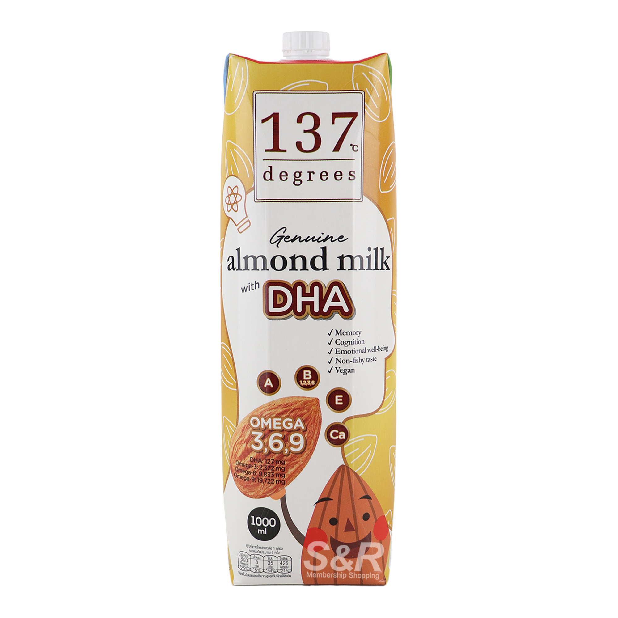 137 Degrees Almond Milk with DHA 1L